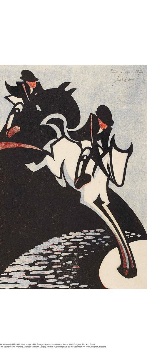 Water Jump by Sybil Andrews