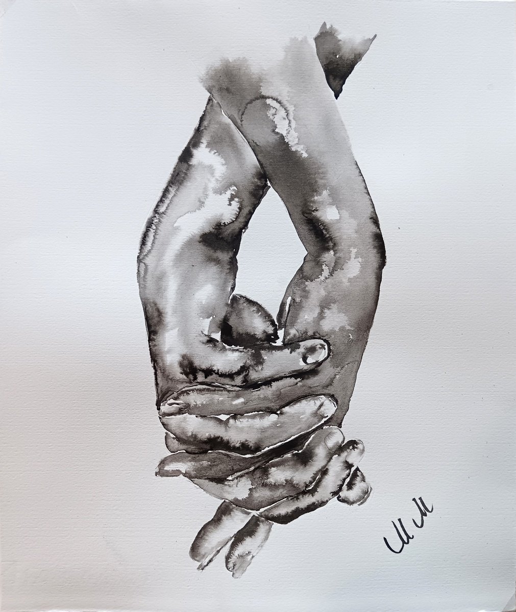 Hands in love IV by Mateja Marinko