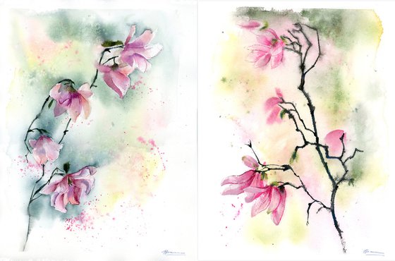 Magnolia Branch Set of 2