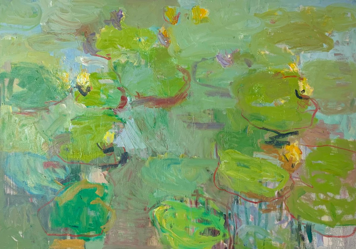 Green pond. by Lilia Orlova-Holmes