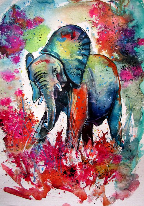 Happy elephant by Kovács Anna Brigitta