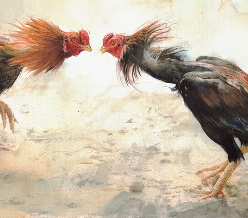 Roosters by REME Jr.