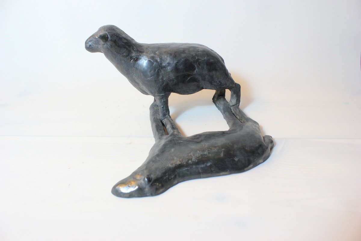 Impressionistic Bronze Sculpture , Dual Presence By Nerijus Kisielius, 7 X 5, Artwork For Sale On Artfinder