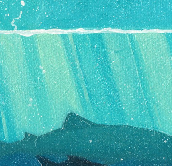 Geology cake piece of ocean