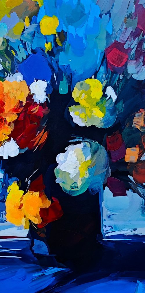 Vase with flowers by Daniel Henciu