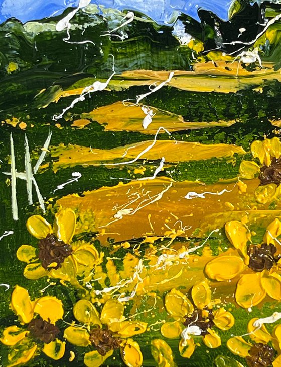 Sunflower Field Painting