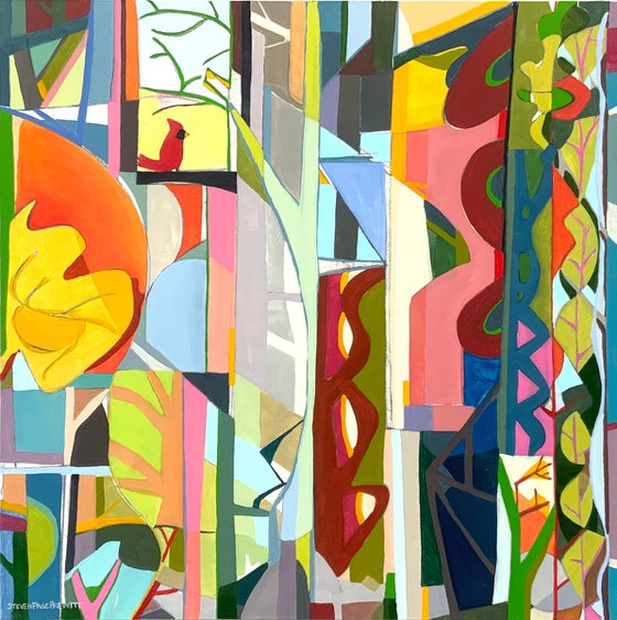 Mr. Cardinal And A Tapestry