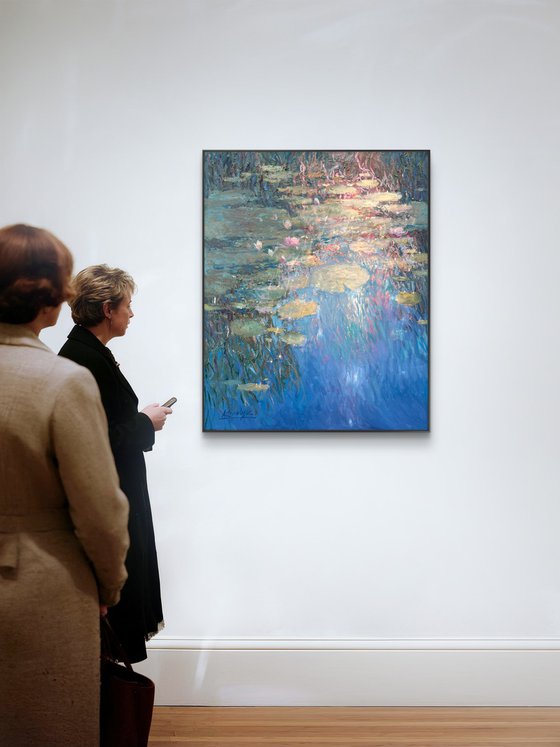 Water Lilies and Reflections