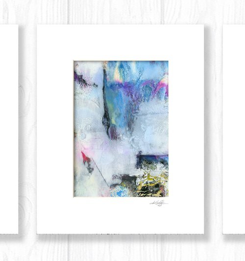 A Moment In Abstraction Collection 1 - 3 Paintings by Kathy Morton Stanion