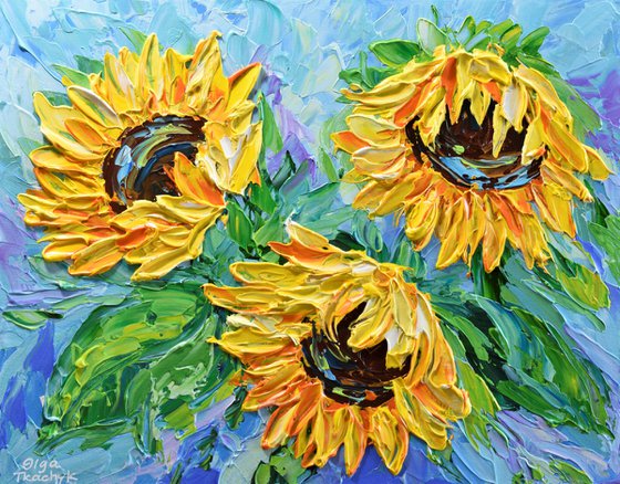 Sunflower Trio