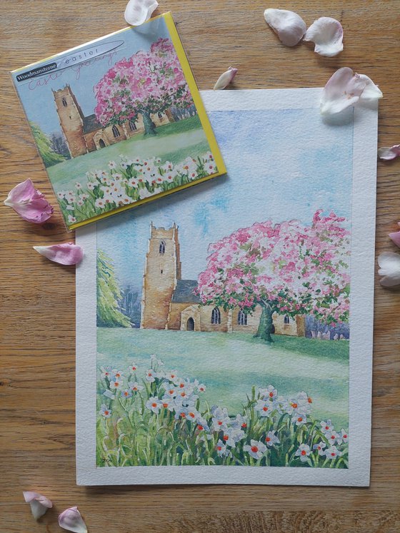 Church and Cherry Blossom