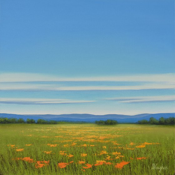 Summer Blooms - Colorful Flower Field Landscape