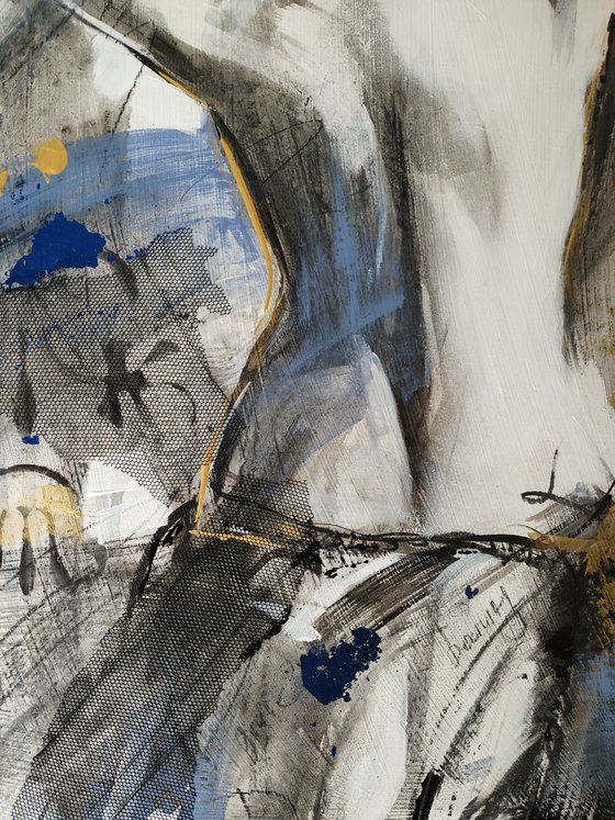 Daydreaming - Woman Painting on MDF