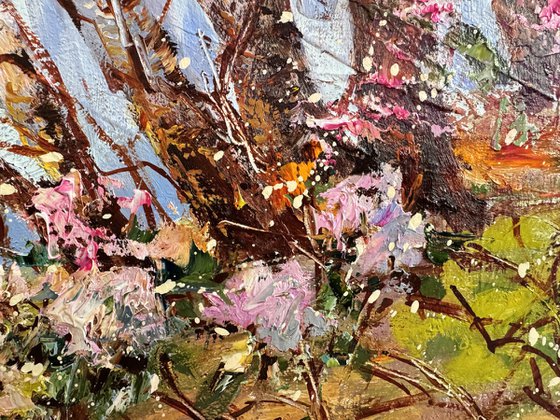 Stream in the Spring Forest