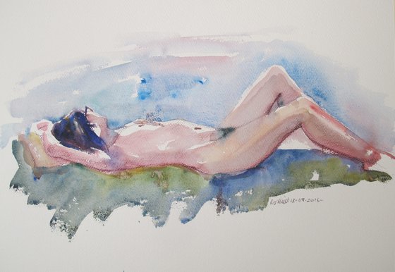 reclining female nude