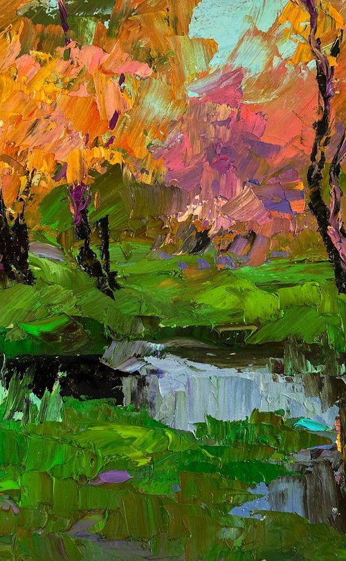 Quiet Autumn in the Sun's Rays by Boris Serdyuk