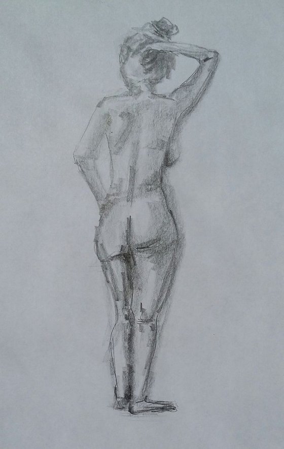 Nude. Original nude drawing.