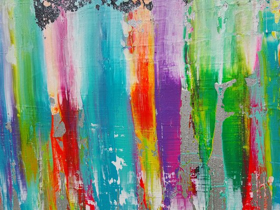 No matter what - XL colorful abstract painting