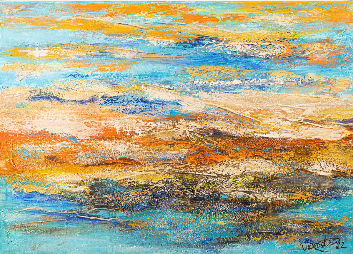 Sunset in Desert by Catherine Varadi