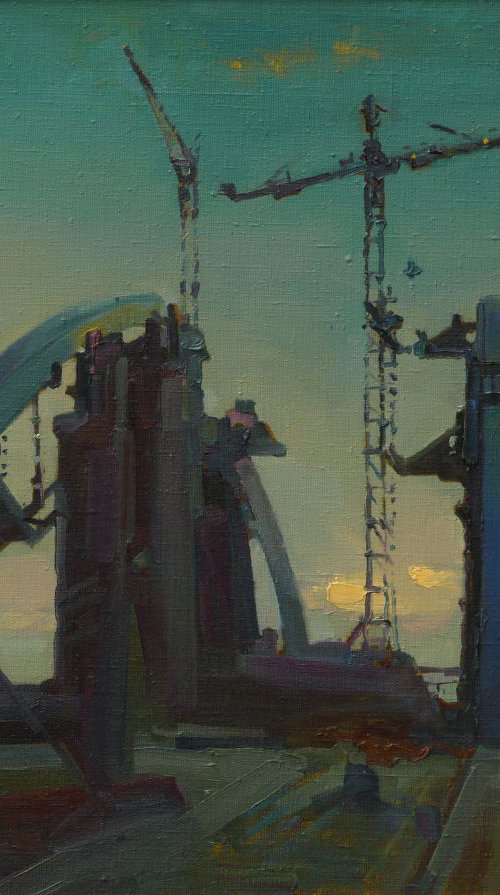 Building a bridge by Victor Onyshchenko