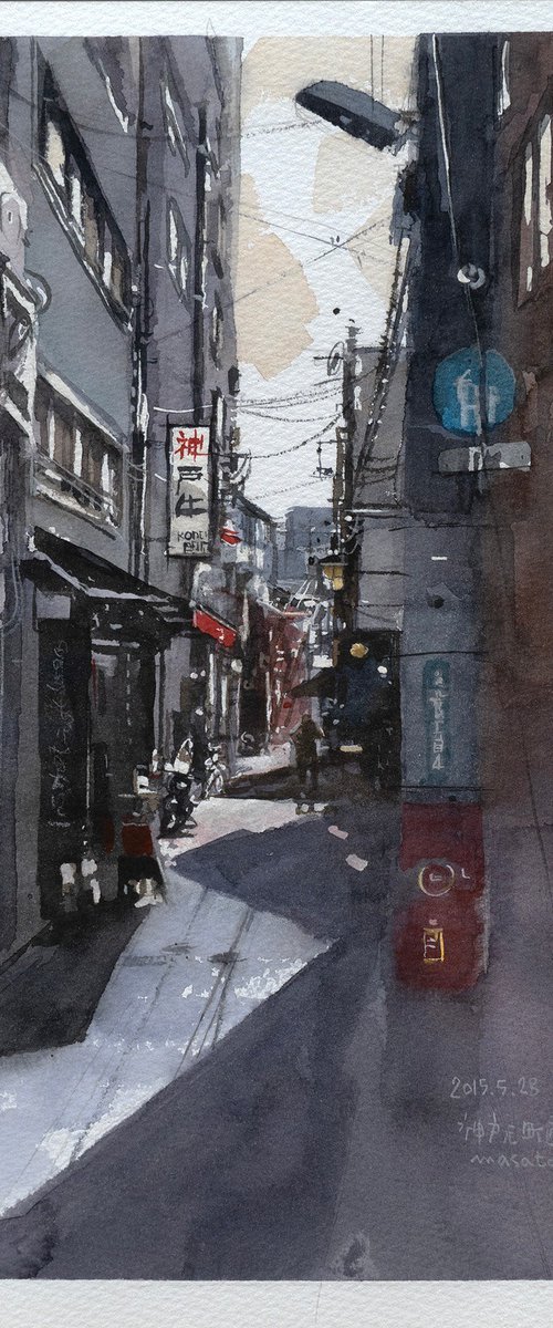 Sunlit Alley in Kobe Motomachi by Masato Watanabe