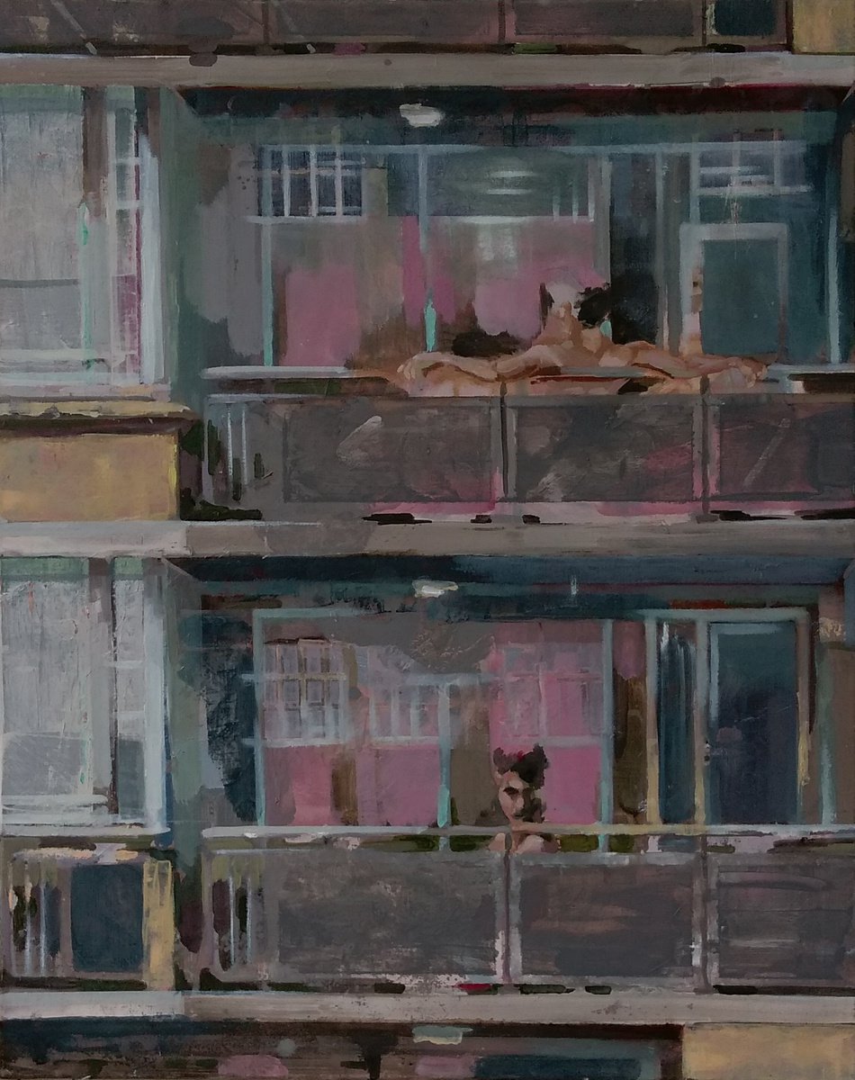 Expressive Portrait Oil Painting By Dick Van Dijk, 31 X 39, King Of The Mountain, Original Artwork