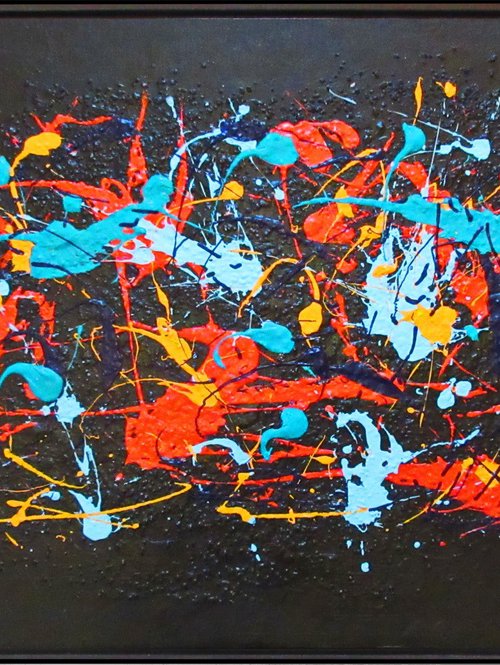 NIGHT  FLASHING, 3D, RICHTER MODE, XL, framed by Tomaž Gorjanc - Tomo