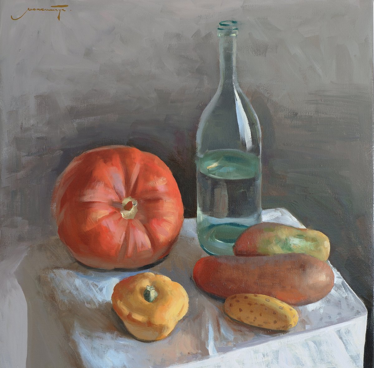 Oil Painting , Father