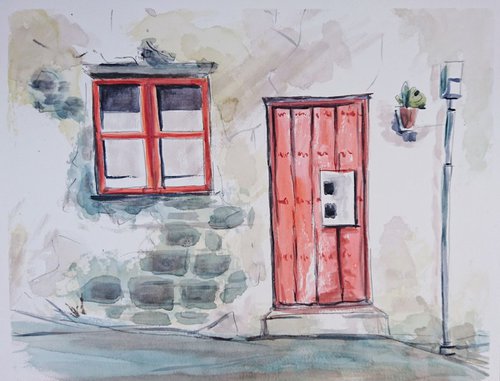 Red door by Svetlana Vorobyeva