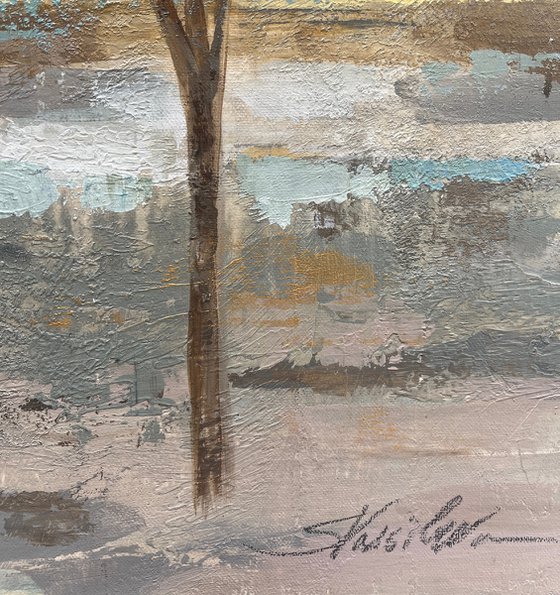 Golden Tree and Fog II