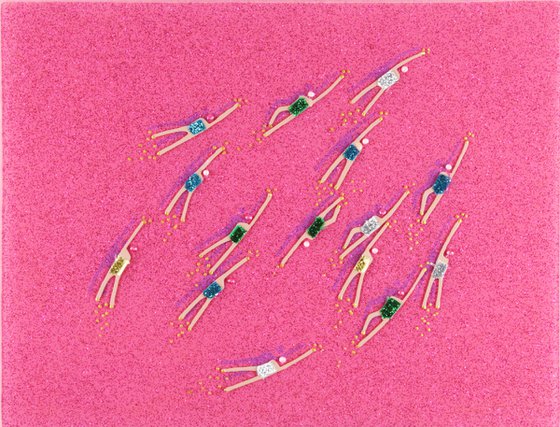 Swimmers 909 Pink Coral Reef Australia