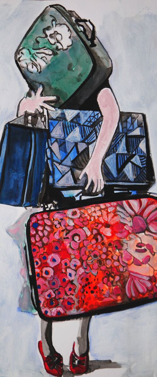 Traveler / 42 X 29.7 cm by Alexandra Djokic