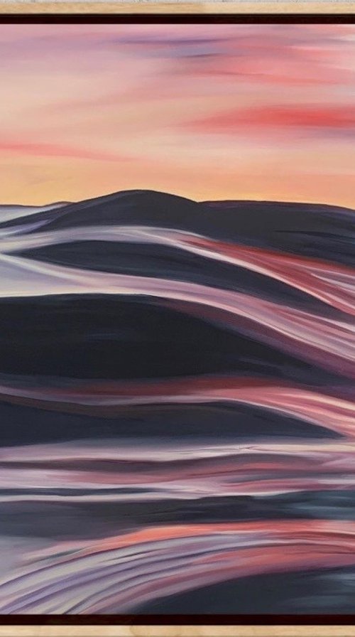And In This Moment I Am Happy - Ocean Abstract by Alanah Jarvis