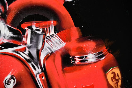 Giclee (Print) of The Heart of the Scuderia Ferrari