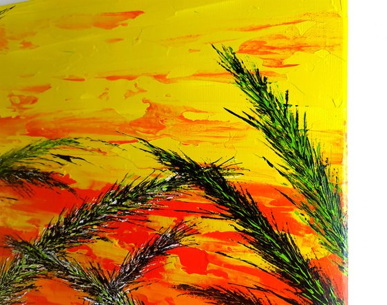 Grass In Yellow Color