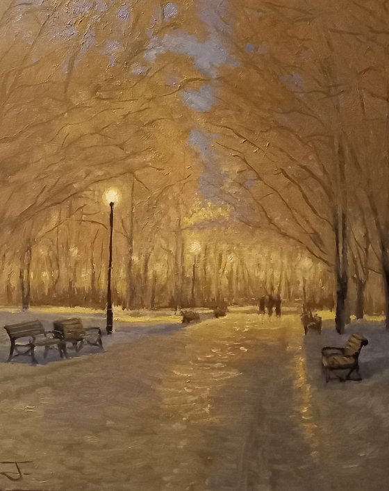 The Glow on a Winter Walk