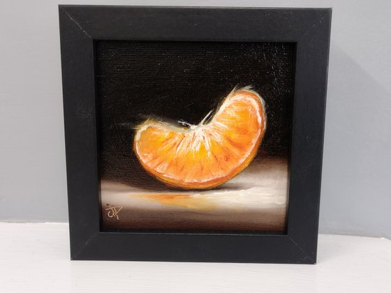 Little orange segment  still life