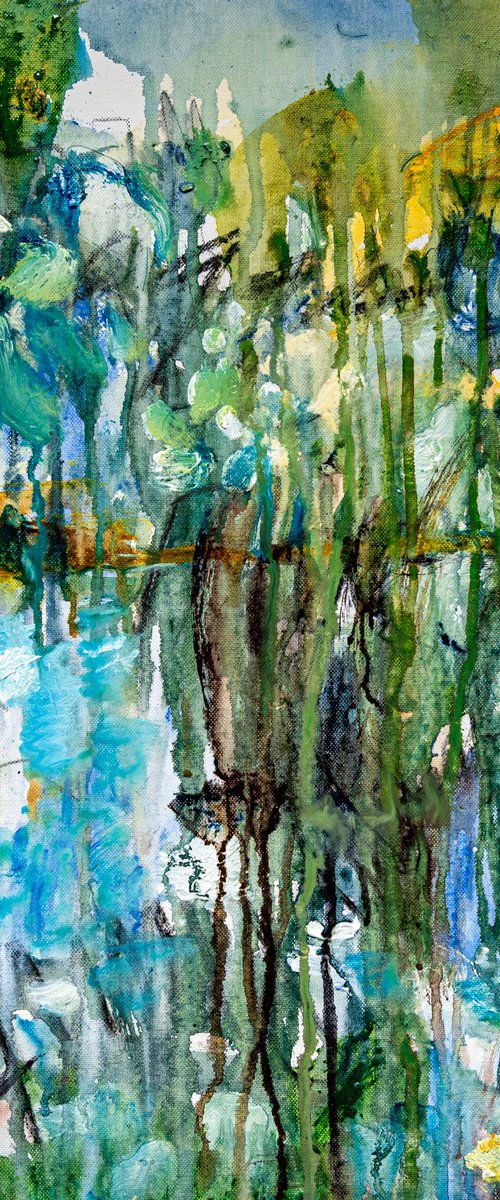 Cotton Grass Pond 4 by Elizabeth Anne Fox