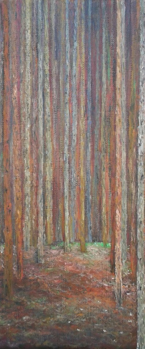 Homage to Klimt - Pine forest by Emilia Milcheva