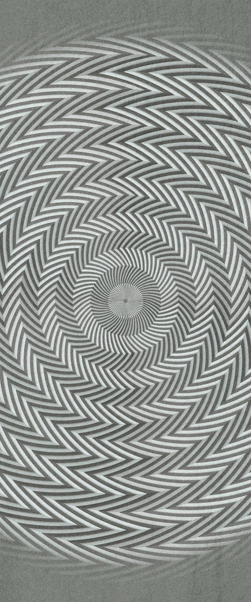 Sphere on a gray background by Lidiya Dmitrieva