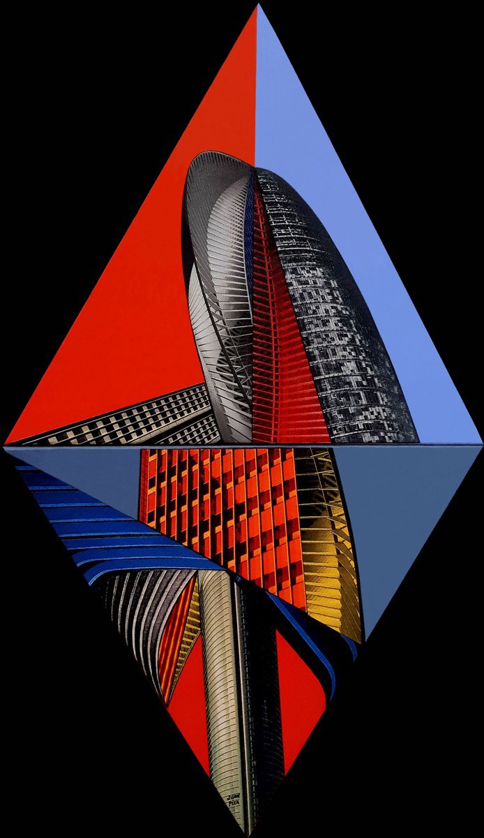 Cyberurban En Losange (1) By Juan Pita, 16 X 28, Artwork For Sale On Artfinder