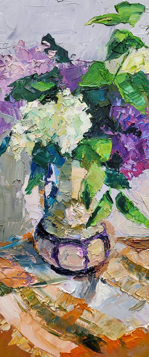 Lilac in a flowerpot by Boris Serdyuk