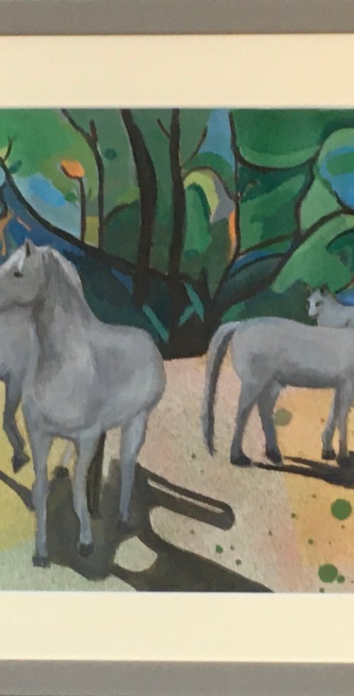 3wild horses at Somme by Chihiro Kinjo