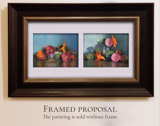 Duet Cosmos and Lilies