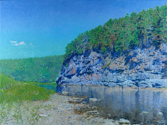 The Chusovaya River at noon