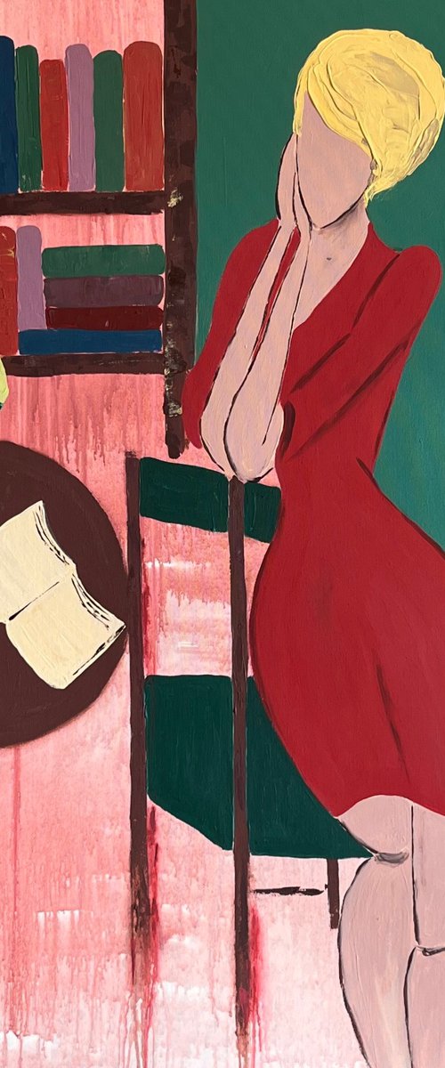 Woman Original Painting by Halyna Kirichenko