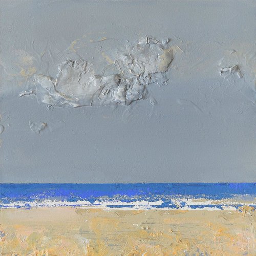 Ocean Landscape 8x8x2" 20x20x5cm 083018 by Bo Kravchenko by Bo Kravchenko