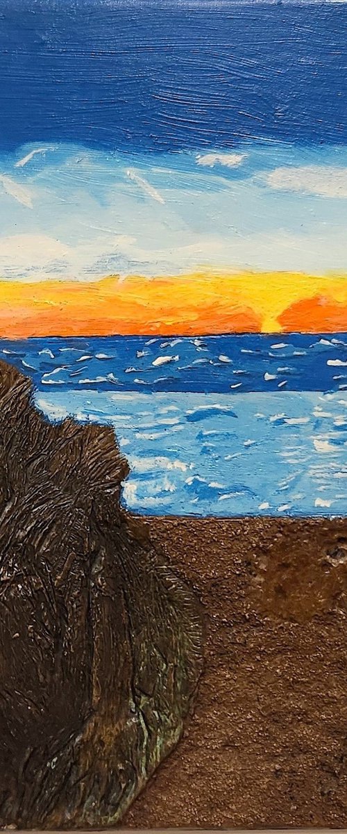 Sunset Over the Ocean by Siro'