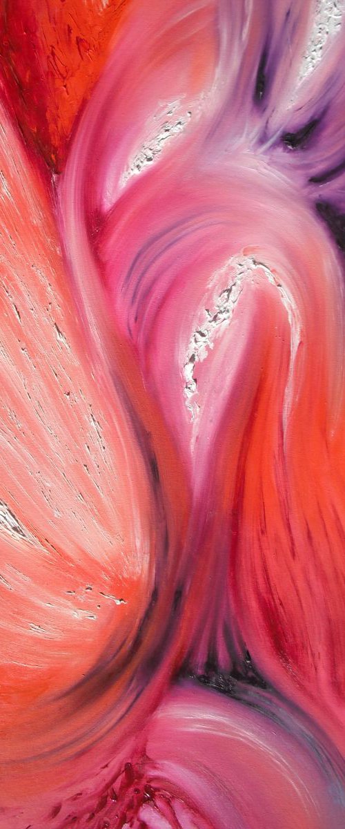 The expressions of the soul - 50x100 cm, Original abstract painting, oil on canvas, by Davide De Palma