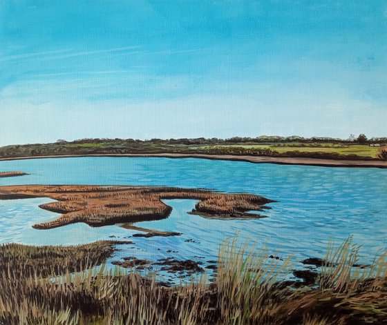 Yarmouth Marshes  -12x10in